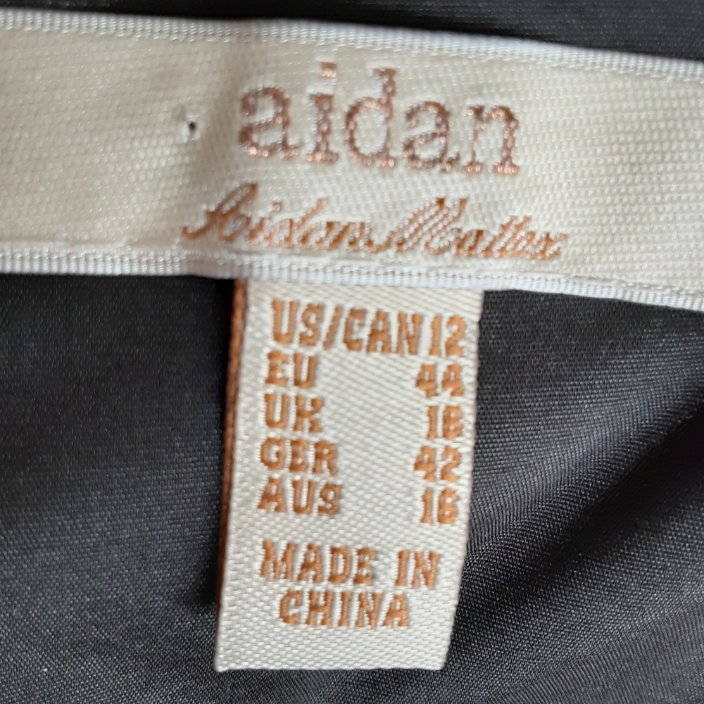 Aidan black dress Size 12 New - Picture 8 of 13